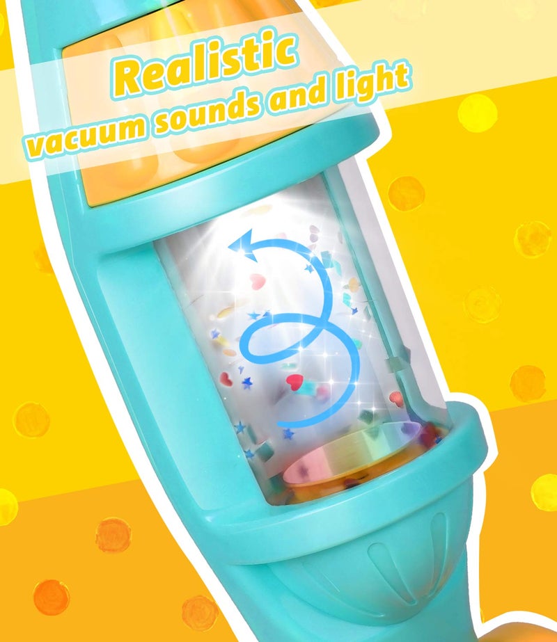 EP EXERCISE N PLAY Kids Vacuum Cleaner Toy Set, Toy Vacuum Cleaner With Light Realistic Sounds & Whirling Stars, Pretend Role Play Household House Keeping Cleaning Play Set Learning Toys For Kids Toddlers Girls Boys Toy - Image 4